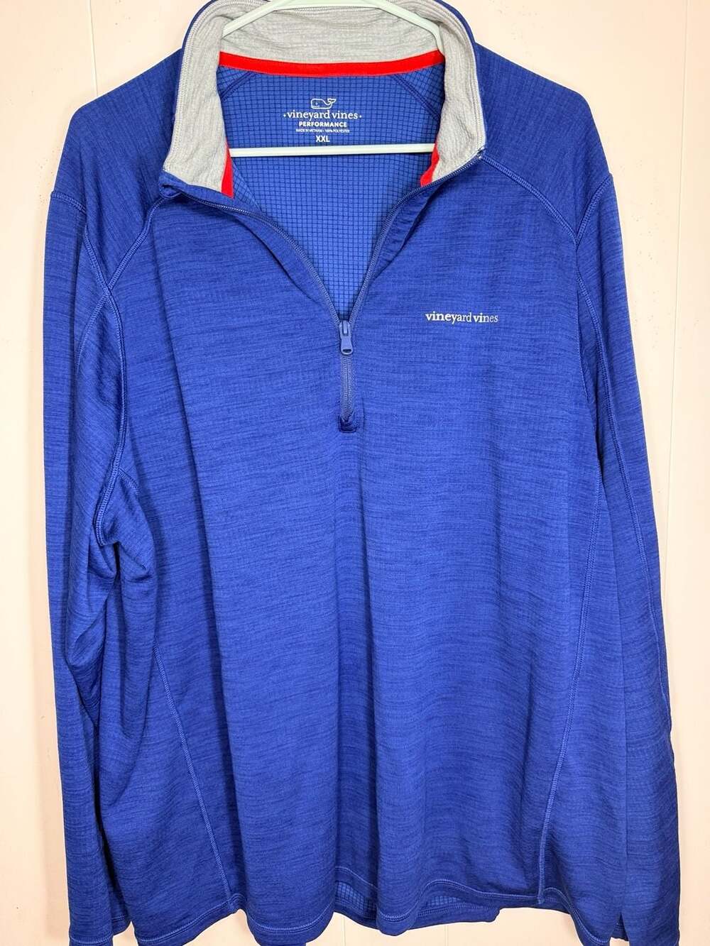 Vineyard Vines Performance medium Royal Blue Quarter Zip XXL